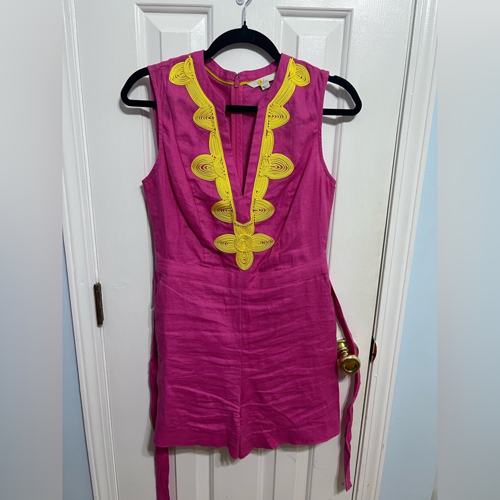 Boden Bella Embroidered Romper